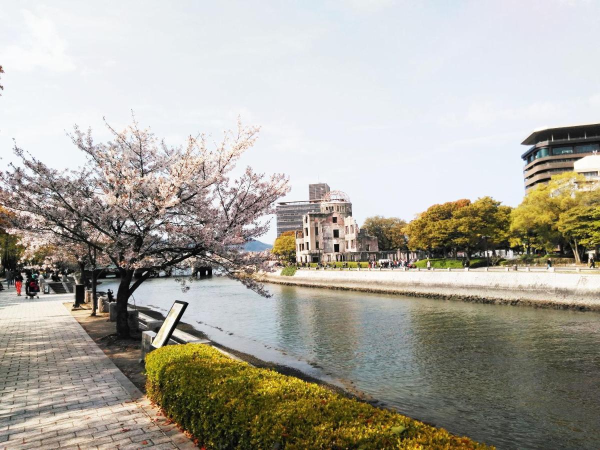 Business Ryokan Harada Hotel Hiroshima Bagian luar foto