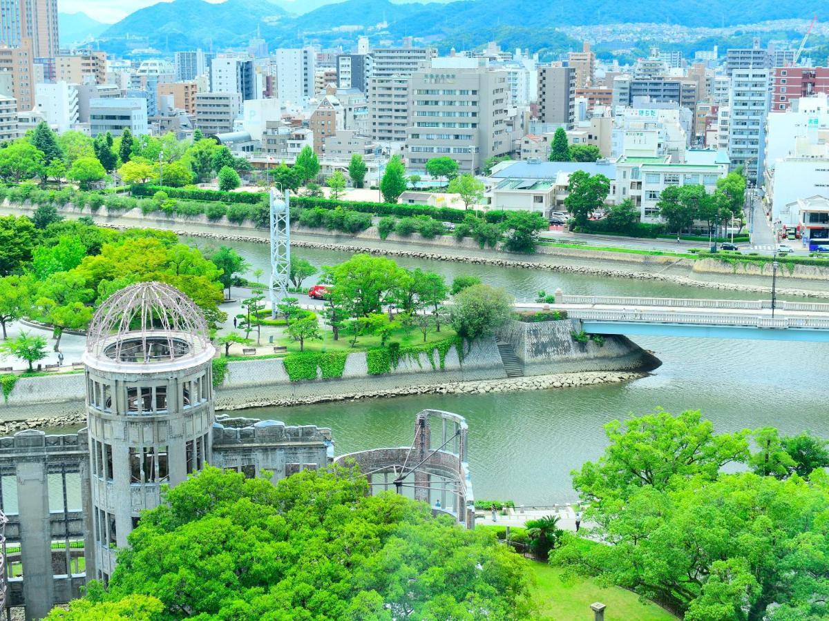 Business Ryokan Harada Hotel Hiroshima Bagian luar foto